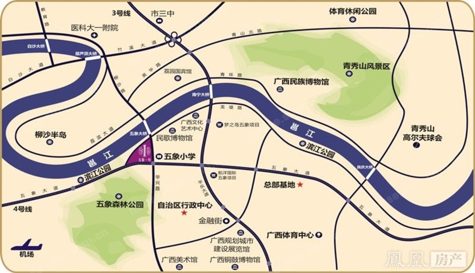 在app中查看 汉军五象一号 开盘时间:待定 位置:南宁市五象新区核心区图片