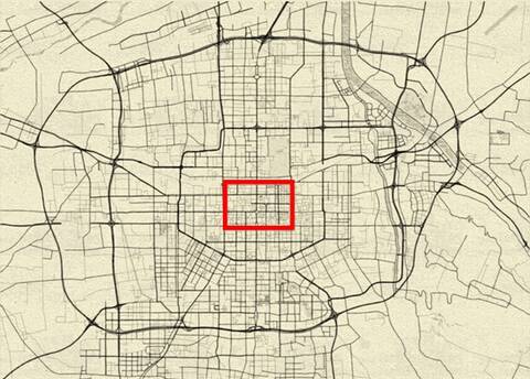 五代至民初时期,西安城主要沿用唐长安城的皇城部分.图片