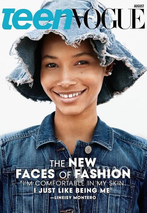 模特Lineisy Montero登上《Teen Vogue》杂志2015年8月刊封面