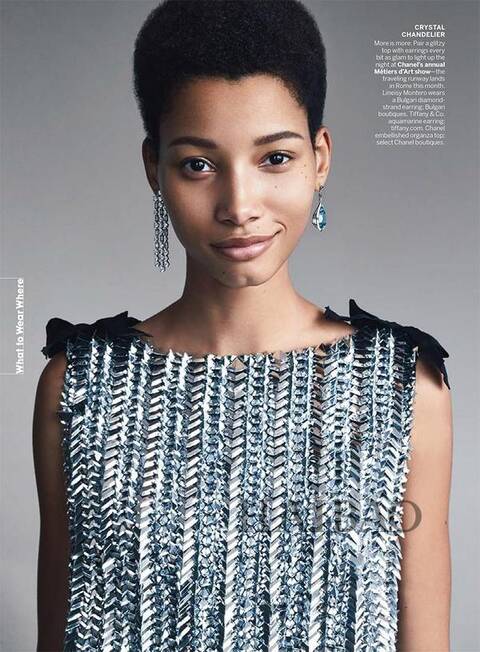 模特Lineisy Montero演绎《Vogue》杂志美国版2015年12月刊时尚大片