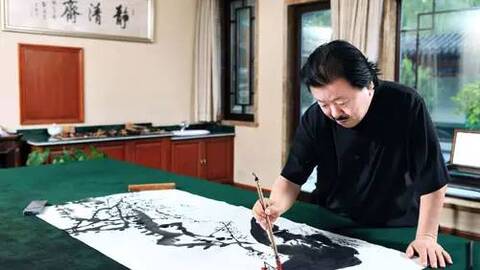 退休常委与捐款亿元的画家邂逅