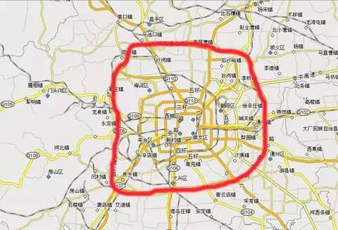 脑洞:北京要修到几环,才能装下河北?