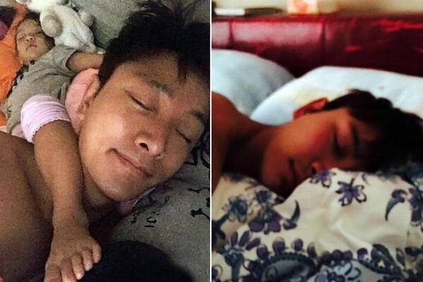 baby素颜在飞机上入眠 睡相竟是这样的 (多图)