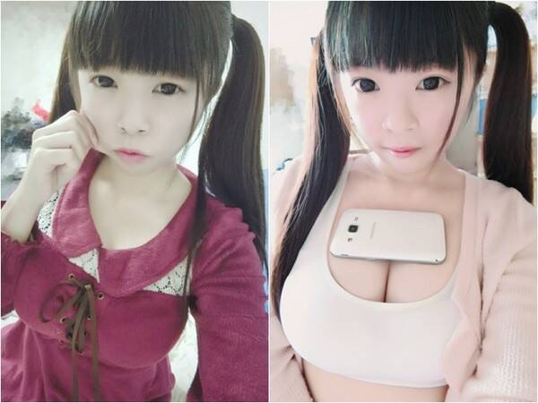 童颜巨乳的网红原来长这样！瞌睡都给我吓醒了