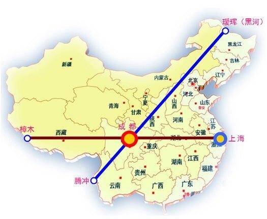 2007年,成都大学 林光旭教授发现中国大陆版图上存在着两条与旅游