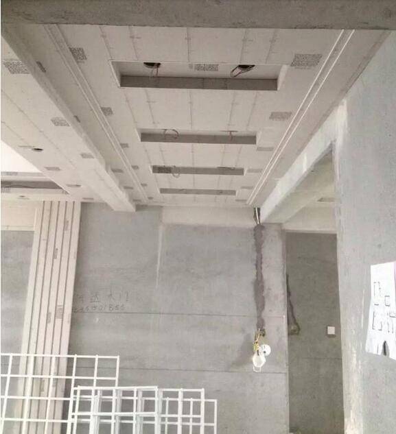 木工简单石膏板背景墙制作