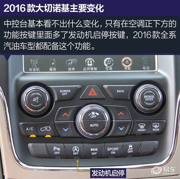 2016款jeep大切诺基图解 大块头小改变