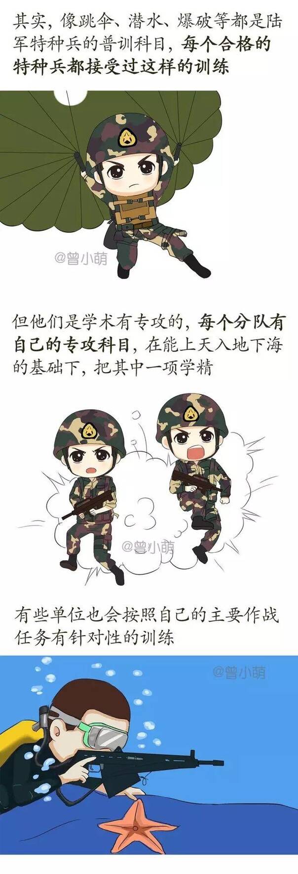 萌漫画告诉你特种兵是怎样体验