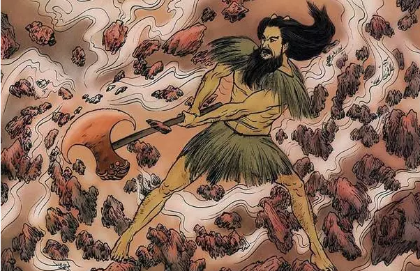 盘古开天辟地的故事图片