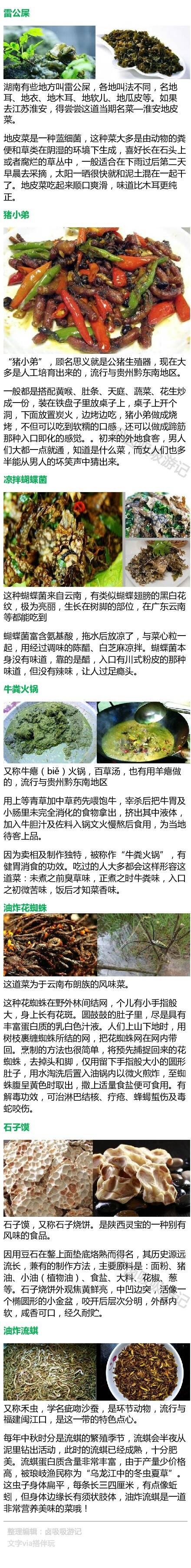 [慎入]听名字就让人丧失食欲的食物 吃饭时不要看 