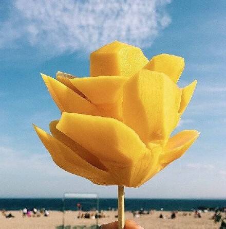 芒果新吃法,看起来就很爽