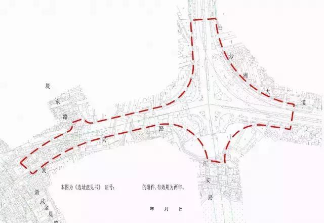 15.新武金堤路复兴路开工  白沙洲一带出行将改善