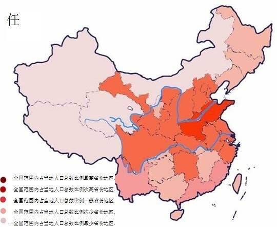 回族人口全国分布_中国姓氏分布图曝光 看你的大本营在哪 6