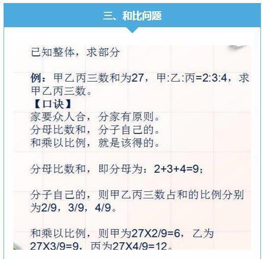 厉害了!小学应用题竟有解题口诀?解题效率翻数