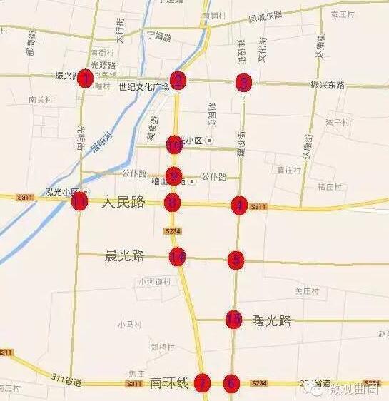 邯郸: 曲周县城道路"电子警察"位置曝光,司机朋友看看