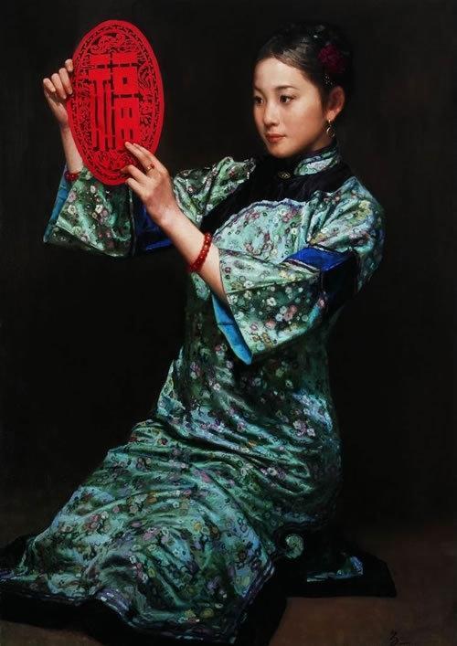 油画里的中国古典女性-香港文联美术馆-微头条