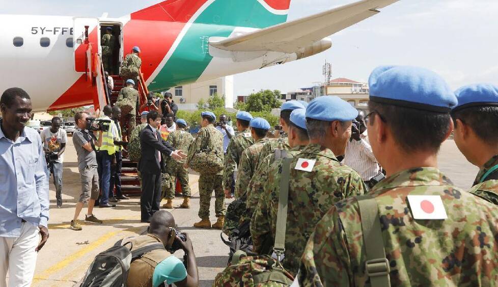 从日本维和部队全部撤离南苏丹