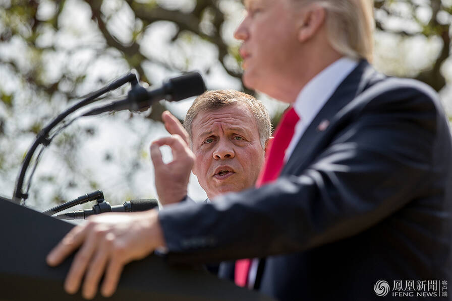 约旦国王访美 气质王妃与第一夫人畅聊(组图)