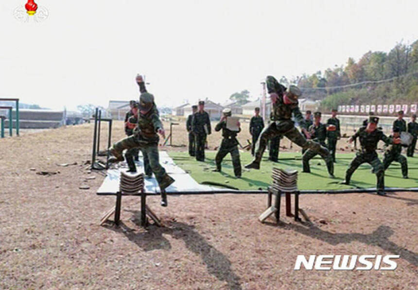 朝鲜特种部队严酷训练画面曝光(高清组图)