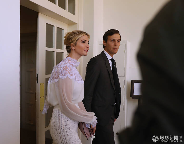 约旦国王访美 气质王妃与第一夫人畅聊(组图)