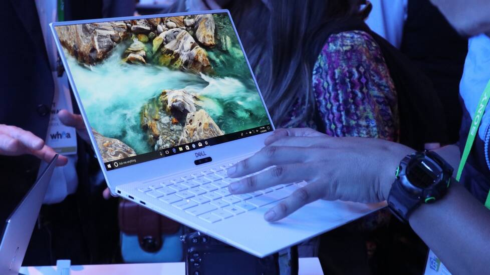 Dell新XPS13图赏：白色版窄框屏宛如MIX2羊脂玉 CES2018 第5张