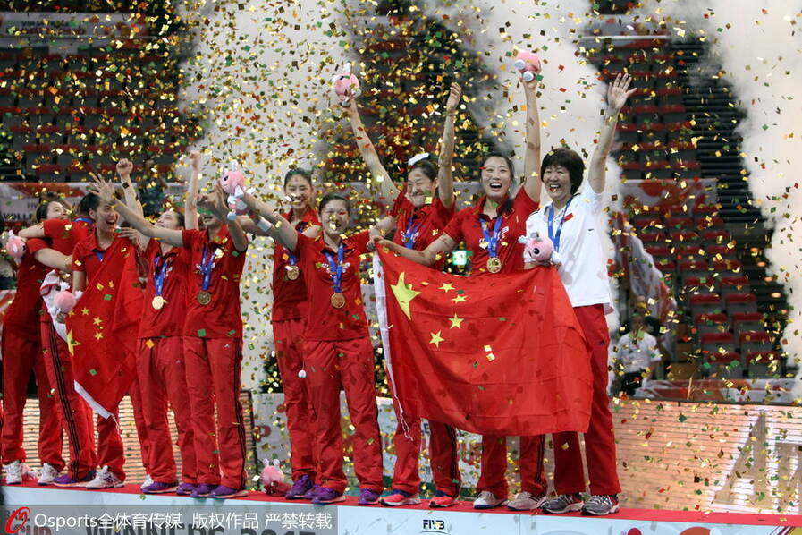 回顾女排世界杯-中国姑娘们的精彩瞬间