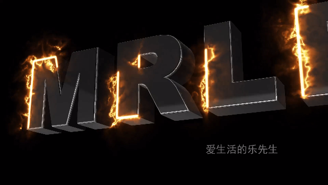 制作3D动画发光字烟雾字等文字特效-AE后期Element