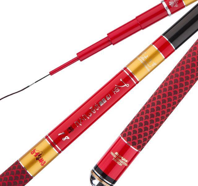 5.4米100克,十几斤鲤鱼狂拉,3斤可以直飞,吹牛