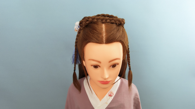 超简单小女孩汉服发型梳法 儿童简单古装发型梳法