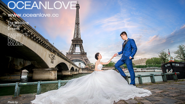 我们的幸福从巴黎开始-海外旅拍婚纱照 巴黎婚纱摄影客片分享