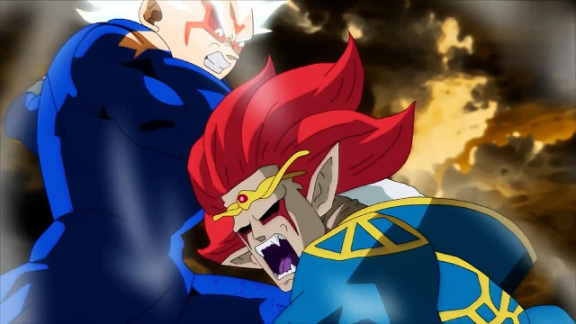 贝吉塔怒虐前任大神官萨拉玛, 全王当然开心啦