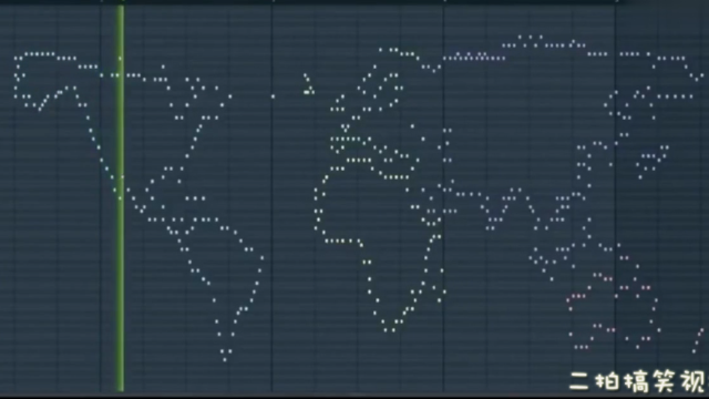 日本网友根据世界地图的轮廓,做了一个乐谱.来听一下世界的旋律