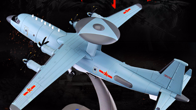 空警500预警机模型合金KJ500飞机模型大阅兵军事航模