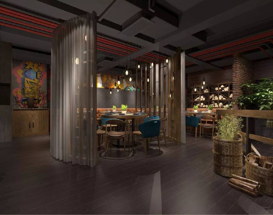 海鲜烧烤店设计:陈记蚝酷海鲜烧烤工坊店