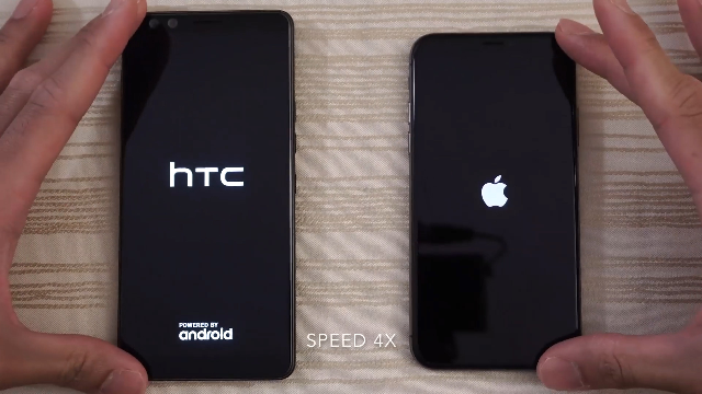 HTC U12 Plus与 iPhone X速度测试对比
