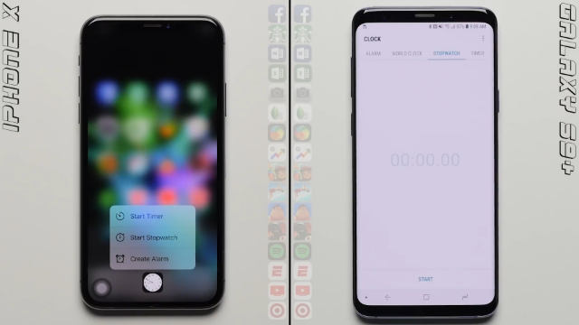 iPhone X (iOS 12)与S9+ 速度测试对比