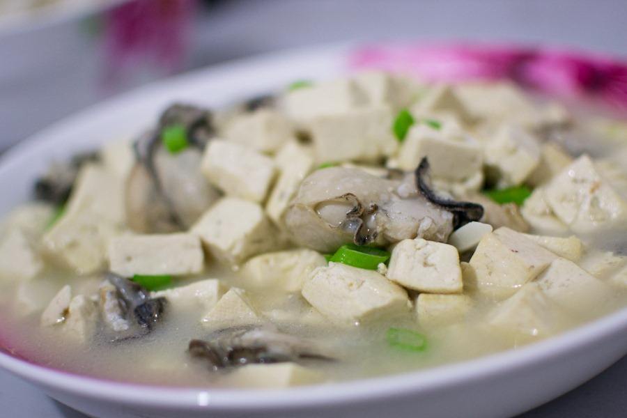 三,牡蛎豆腐汤
