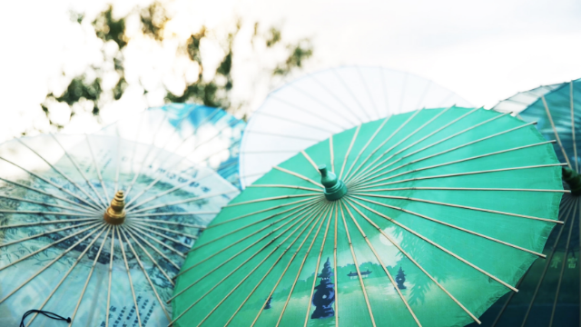 大爷20道工序打造西湖绸伞，撑开一把伞收拢一节竹，太惊艳了！