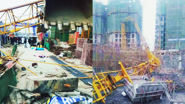 陕西汉中一工地发生安全事故：塔吊倒塌致3人死亡