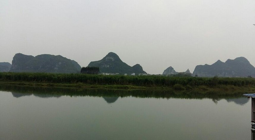 上林三里洋渡景区被誉为小桂林，广西南宁旅游必看的风景