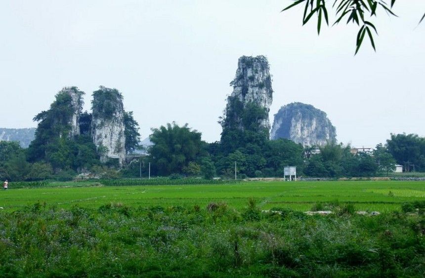 上林三里洋渡景区被誉为小桂林，广西南宁旅游必看的风景