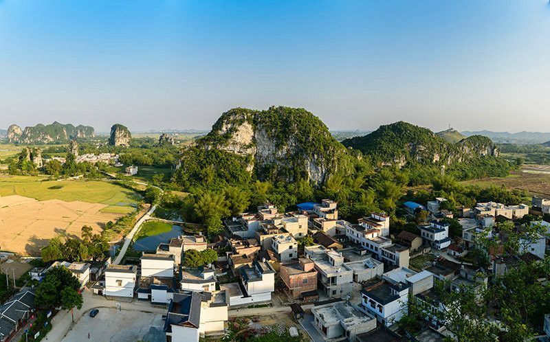 上林三里洋渡景区被誉为小桂林，广西南宁旅游必看的风景