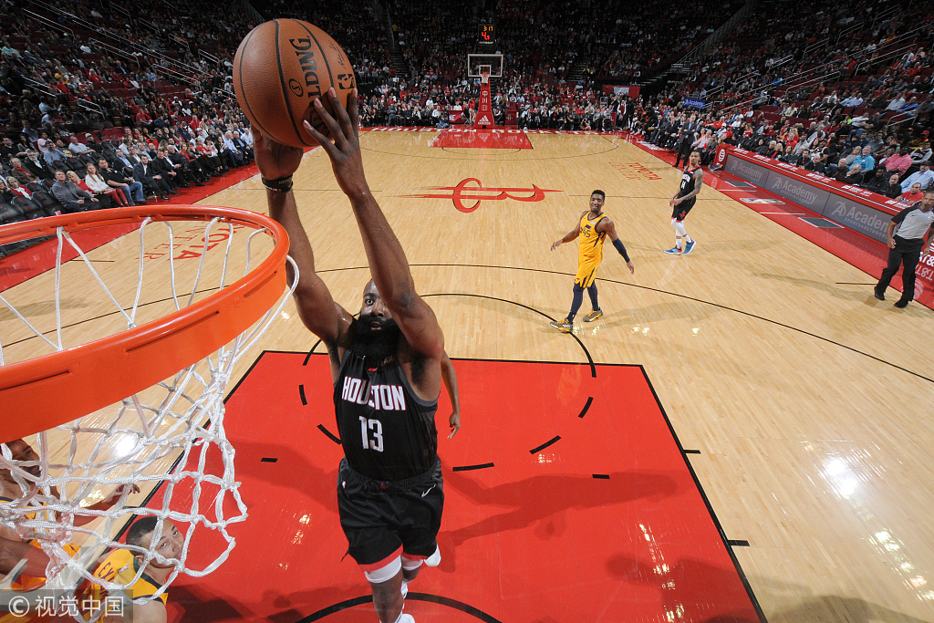 哈登带队力克强敌刷新赛季纪录