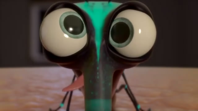 自嗨蚊子边吸血边跳舞，还自带BGM，最后变成我掌心的“朱砂痣