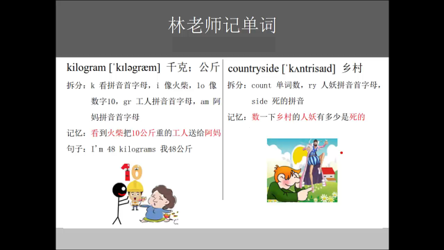小学生学习英语pep六年级英语千克乡村