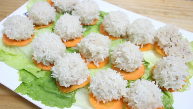 珍珠丸子正宗做法，丸子成团不松散手法很重要，学会可以做招牌菜