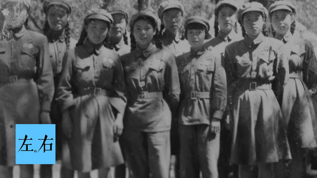 实拍真品50式军服，女兵连衣裙英姿飒爽