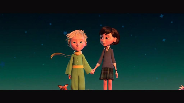 小王子最后回到星球，最初玫瑰却变了样子，小王子回归了童真