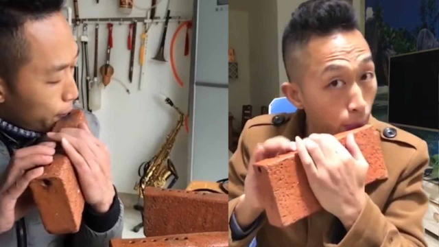 砖头也能做乐器？农村小伙手工制作砖头“笛子”走红网络