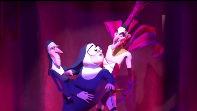 黑色幽默短片《圣修女》,堕落的修女在犯罪的